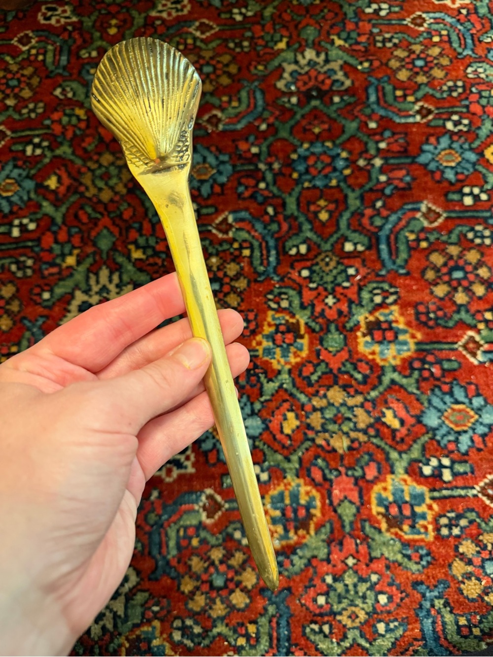 Brass shell letter opener